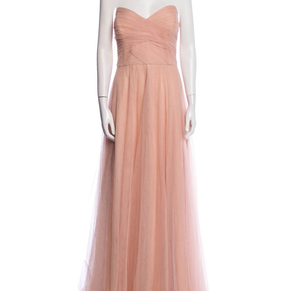 Jenny Yoo Strapless Blush Gown